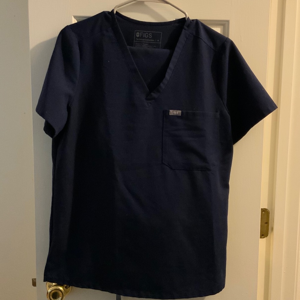 Navy Womens Figs Scrub Set